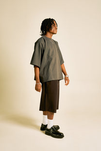 Oversized Heavy Jersey T-Shirt in Black