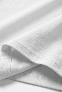 T-Shirt Oversize en Jersey Épais de Couleur Blanc