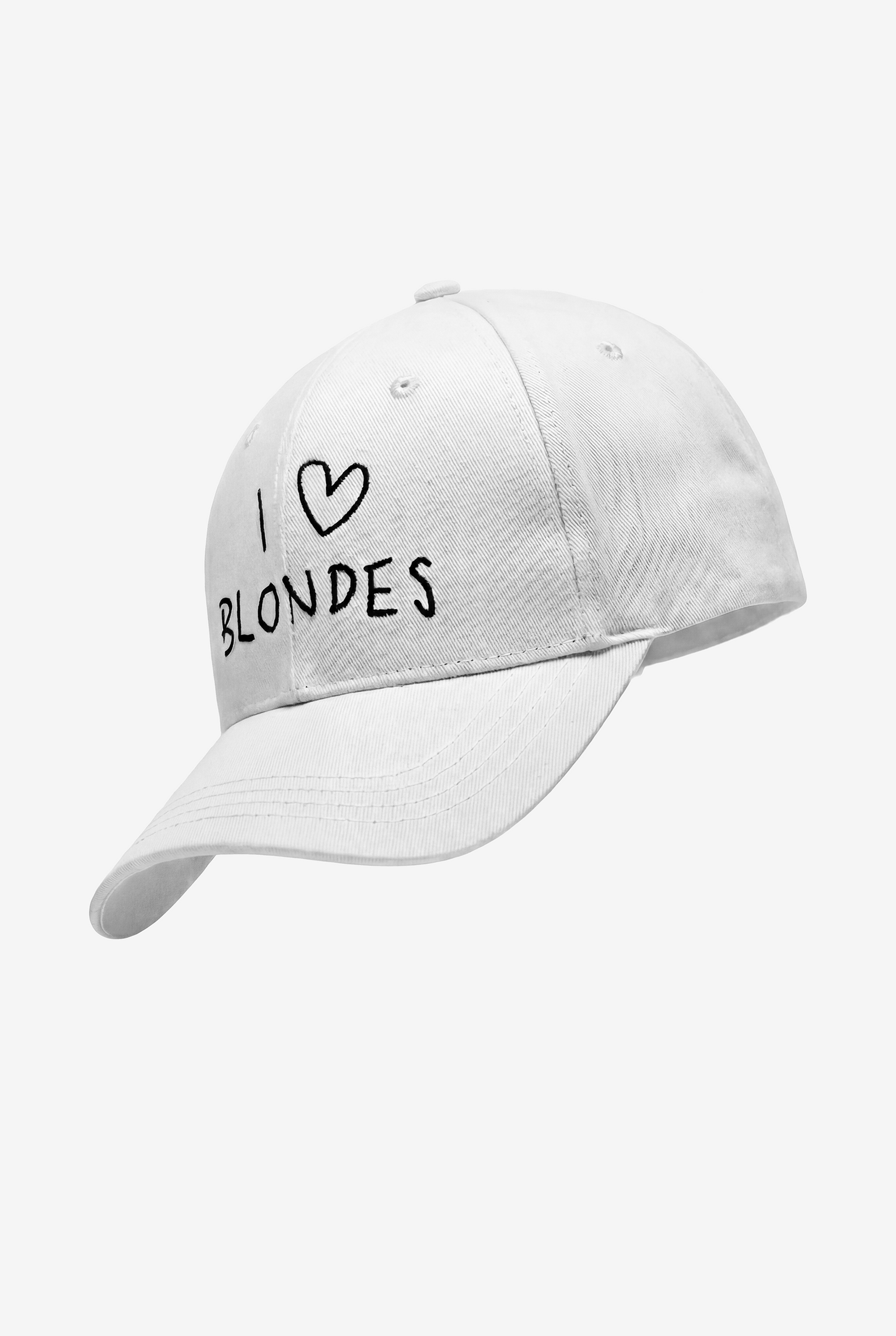 I love BLONDES Hat – Bianco